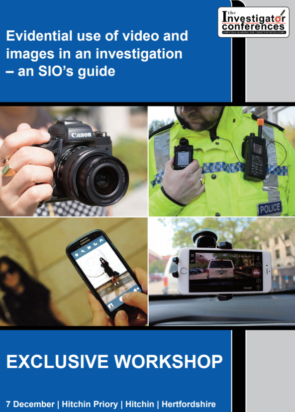 evidential use of video and images in an investigation workshop brochure