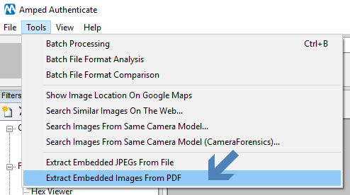 extract embedded images from pdf option