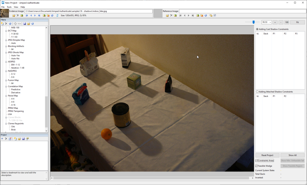 image of a table with different objects in amped authenticate