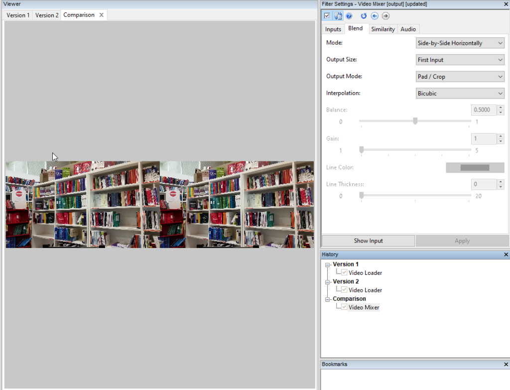 two images of a library in amped five