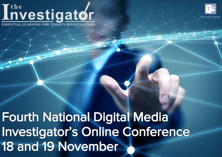 digital media investigator's online conference