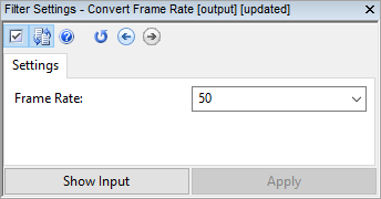 convert frame rate settings