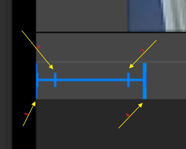 image of keyframes in the playbar
