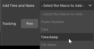 add time and name dropdown list