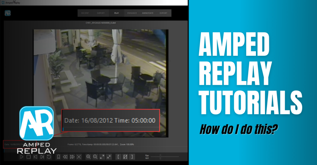 how can I view and show the date and time of a cctv video