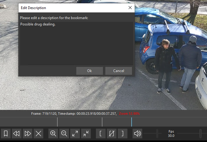 image showing the comment window in amped replay