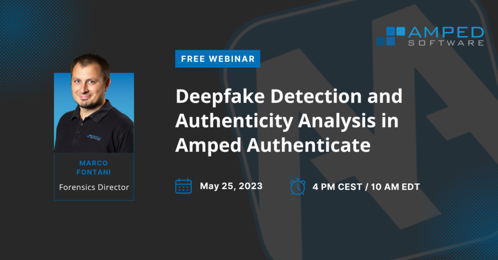 deepfake detection and authenticity analysis webinar