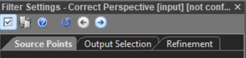 correct perspective filter tabs